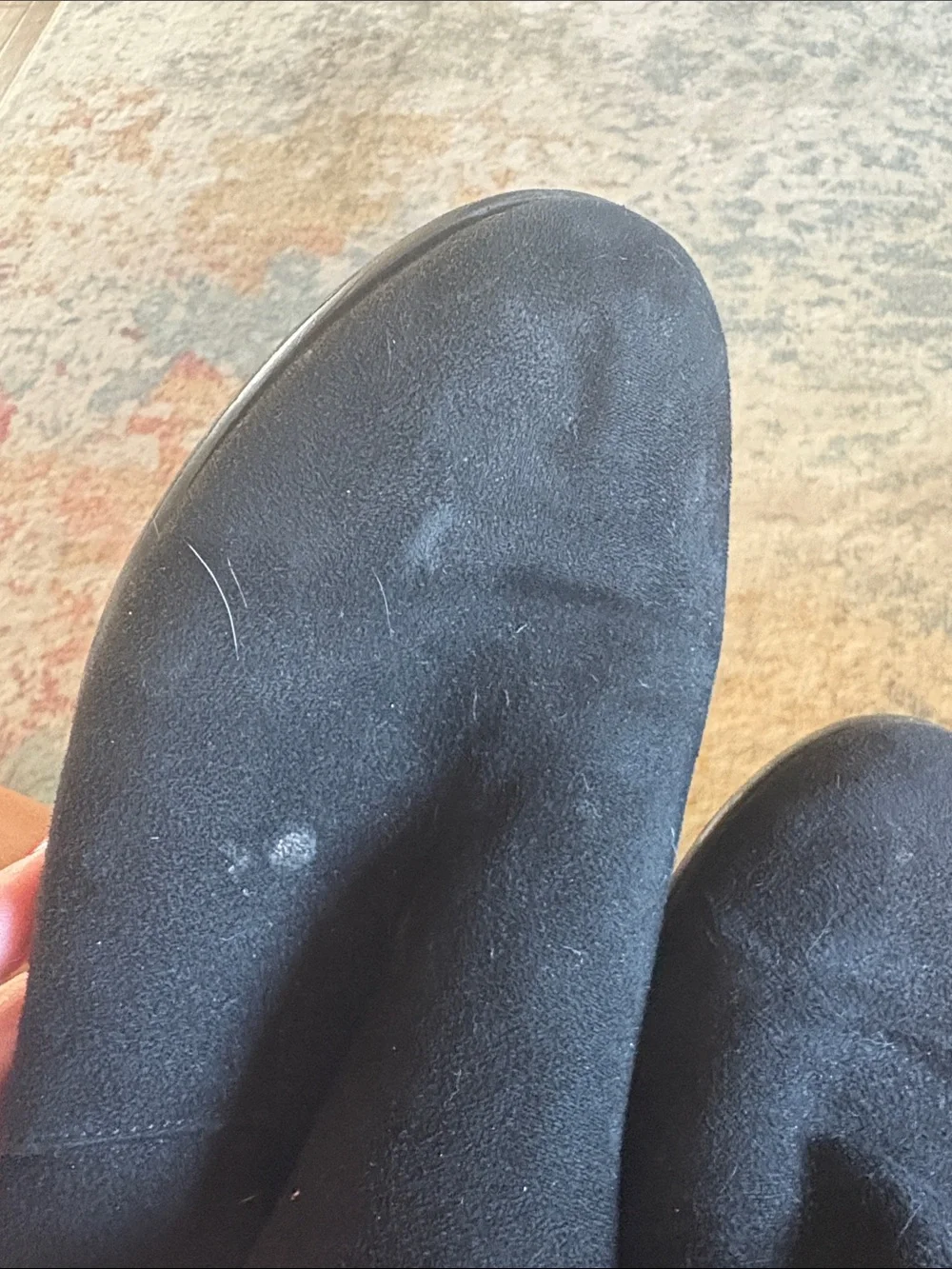 American Eagle Outfitters Black Over-the-Knee Suede Boots